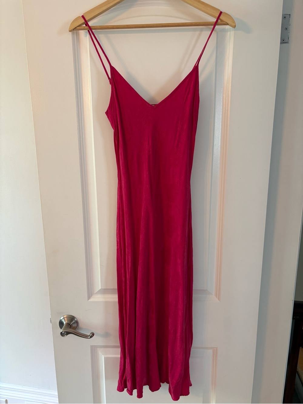 Wilfred floral jacquard slip dress - Fuchsia - XS
